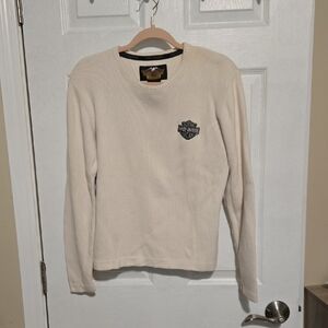 Harley-Davidson Off-White Long Sleeve Top